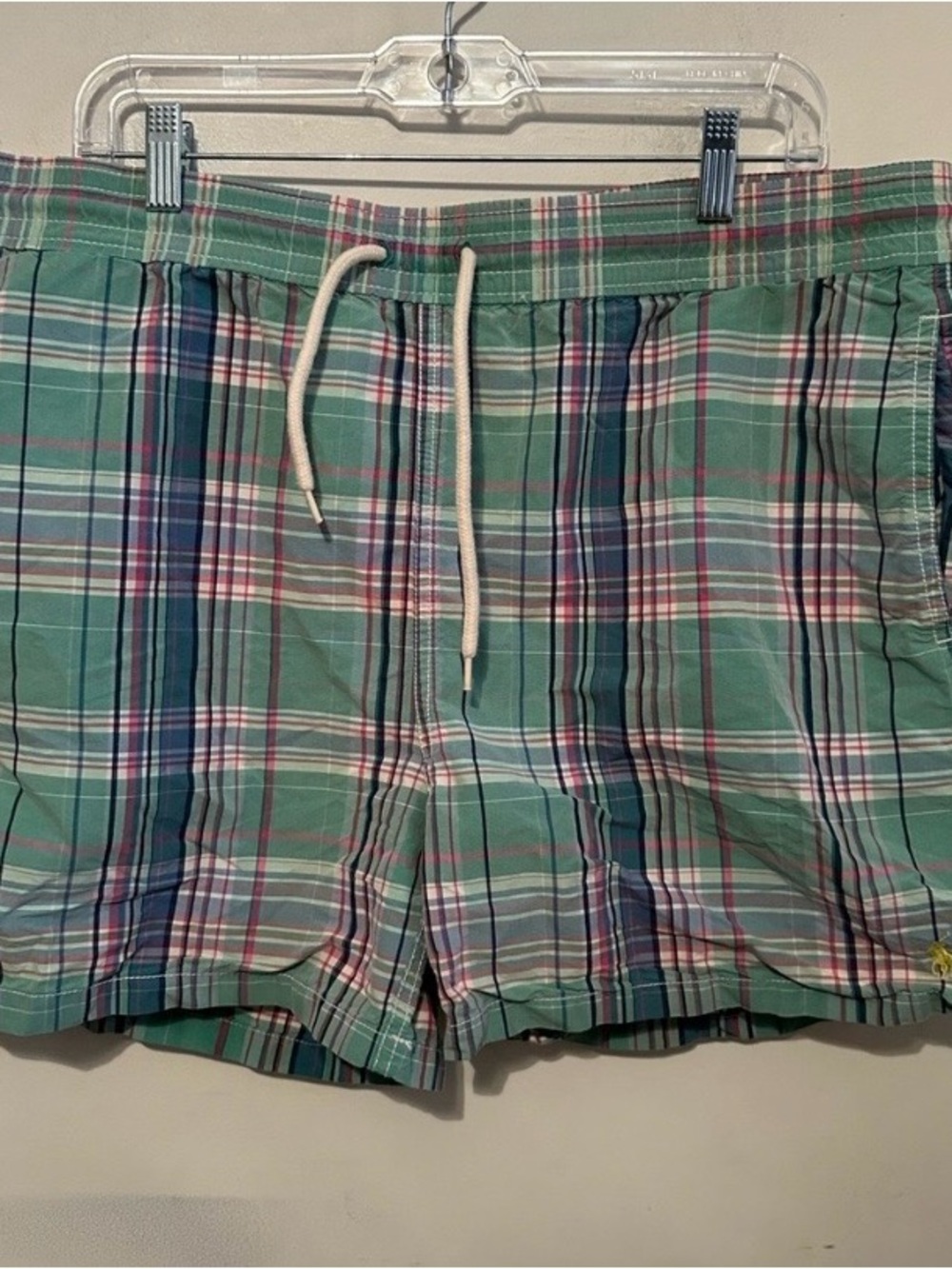 Polo Ralph Lauren plaid Swim Short Small Pony Men’s Size Large